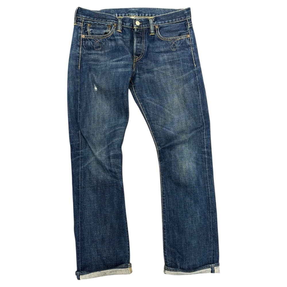 RRL Ralph Lauren Slim F it Japanese Selvedge Navy Blue Jeans Men’s Sz 29